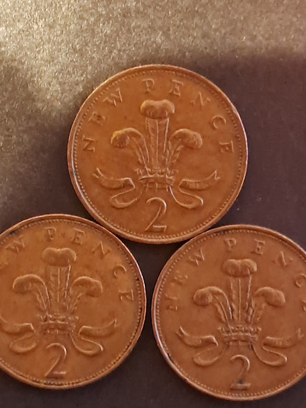 Iso-Britannia 2 new pence kolikko