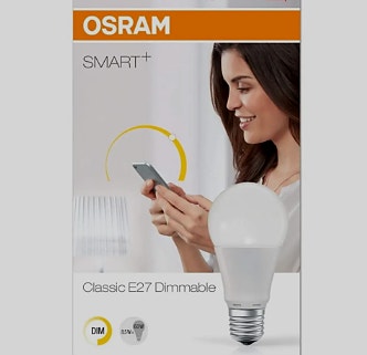 Osram Smart+ E27 himmennettävä LED lamppu Matter over Thread