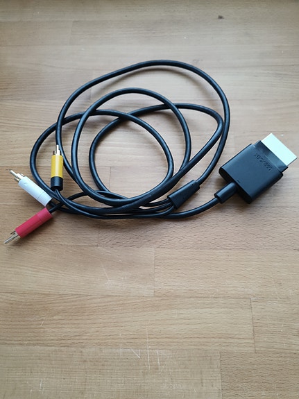 Microsoft Xbox 360 AV-komposiittikaapeli.