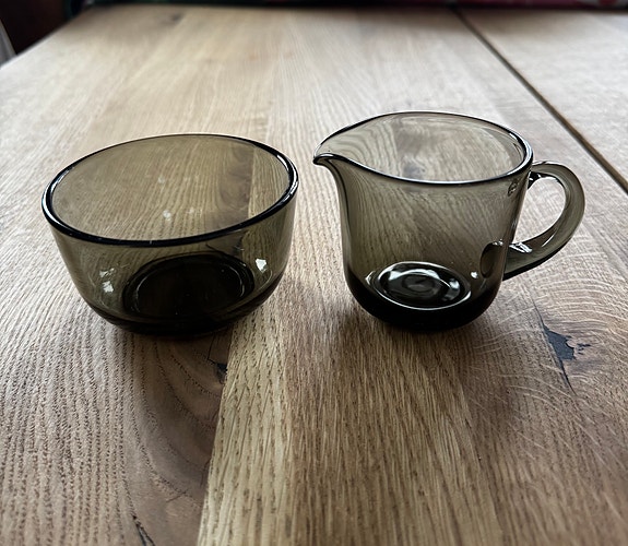 Nuutajärvi Saara Hopea kermakko & sokerikko 5578