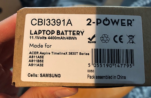 Kannettavan / läppärin uusi käyttämätön akku (ACER)