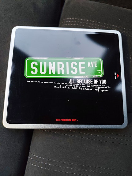 Sunrise Avenue All Because Of You Promo CD single metallikotelossa