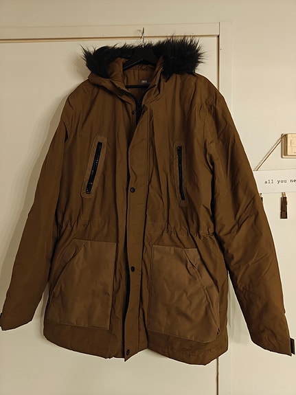 ASOS miesten talvitakki 3XL ruskea