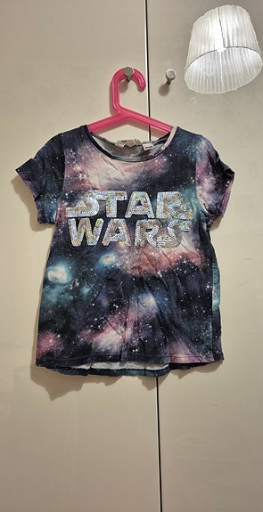 H&M Star Wars lasten t-paita koko 134 galaksikuvio