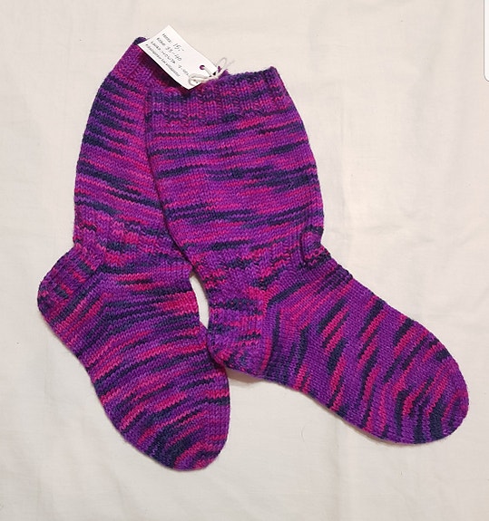 Ihanat violetit pitkät villasukat koko 38/40
