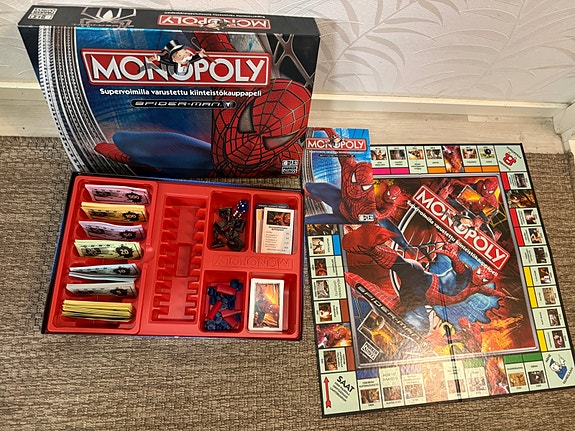 Spider-man monopoli lautapeli Spiderman Hämähäkkimies