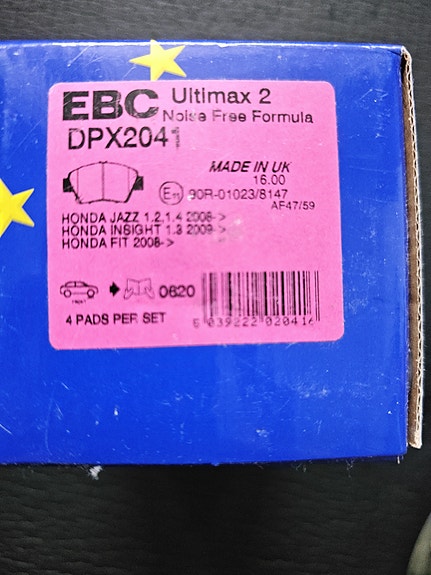 Honda EBC Ultimax 2 jarrupalasarja DPX2041