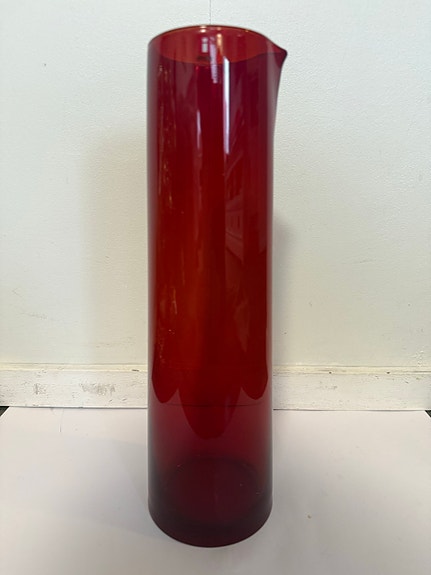 Iittala 125 juhlavuosikannu punainen lasi