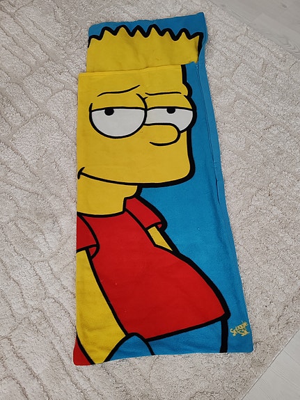 💛💙Bart Simpson fleece makuupussi💛💙