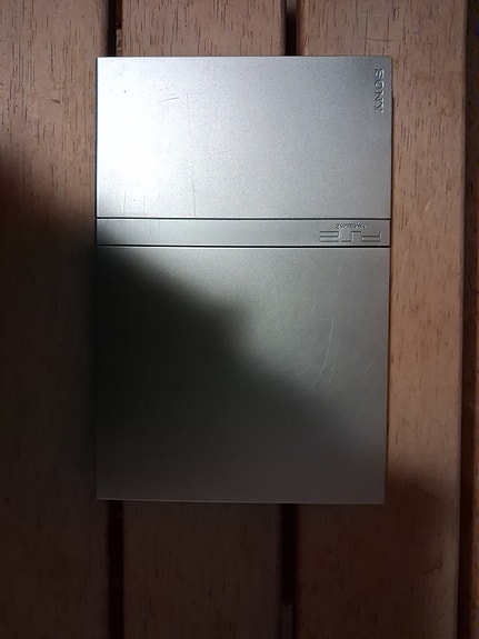 PS2 slim silver -konsoli