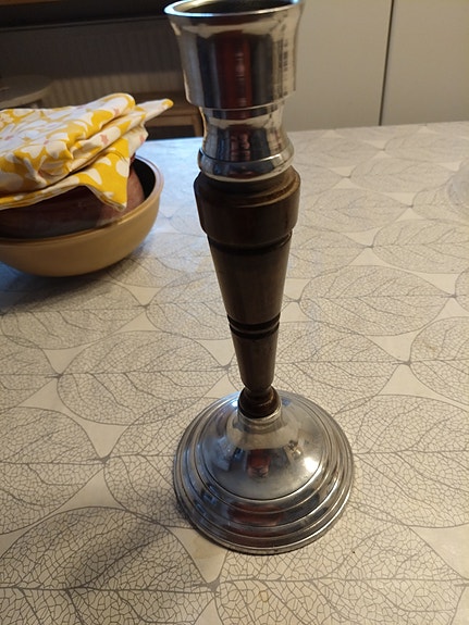 IKEA kynttilänjalka puu/metalli