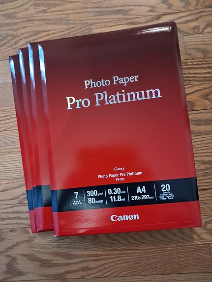 Canon Pro Platinum valokuvapaperia (5 kpl)