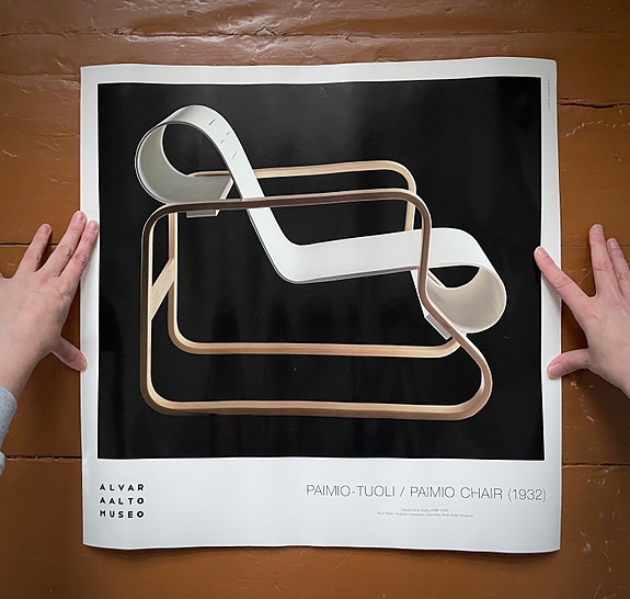 Juliste Alvar Aalto Artek Paimio-tuoli