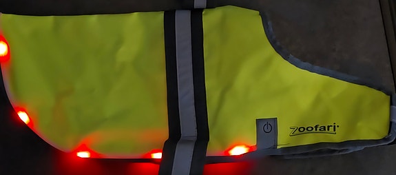 Zoofari koiran heijastinliivi led-valoilla