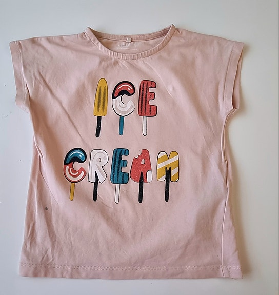 Name it "Ice cream" lyhythihainen/t-paita koko 110cm