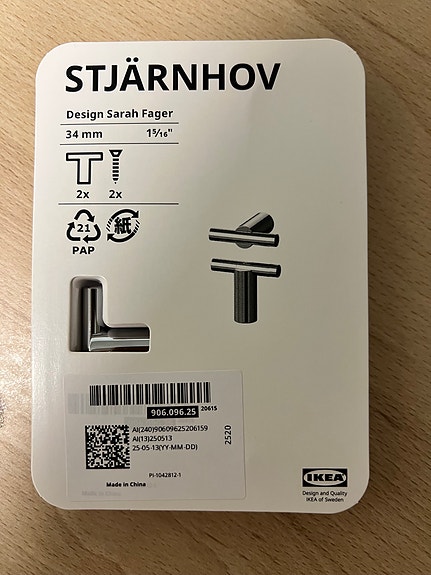 Oven vetimiä, Ikea Stjärnhov