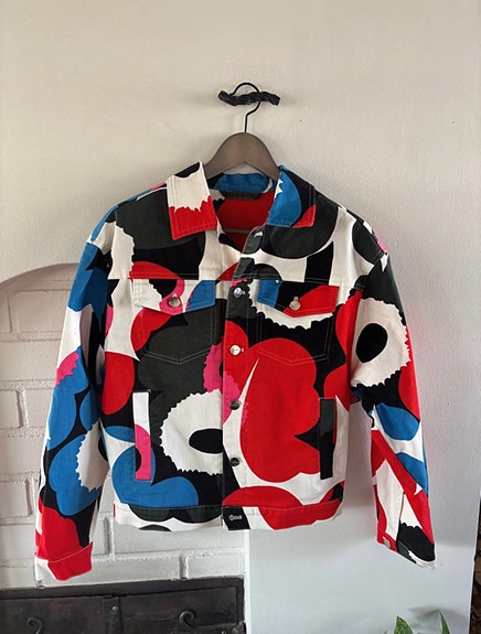 Marimekko unikko farkkutakki S