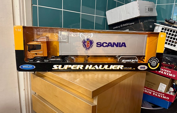 Scania R-470 Rekka, Container Tractor Trailer (Orange/Silver) 2004