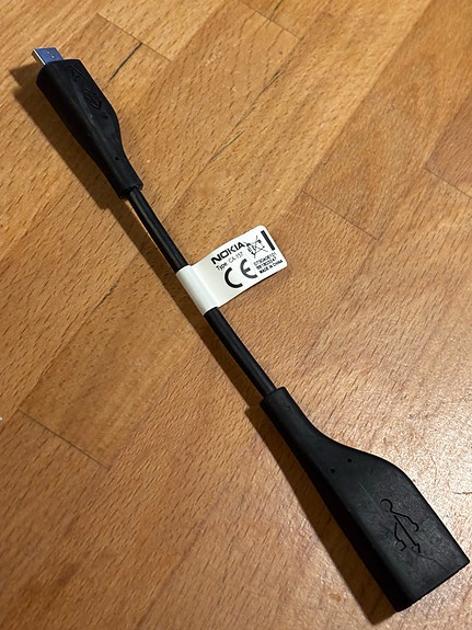 Nokia puhelintarvike kaapeli musta CA-157