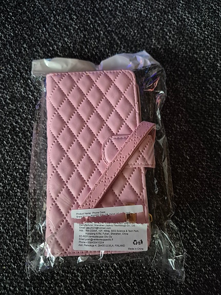 Samsung puhelimen kuoret vaaleanpunainen lompakkokotelo