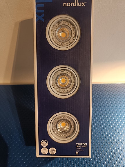 LED Alasvalosetti Nordlux Triton 3-Kit, 230V, COB-LED 25° GU10, upotettava