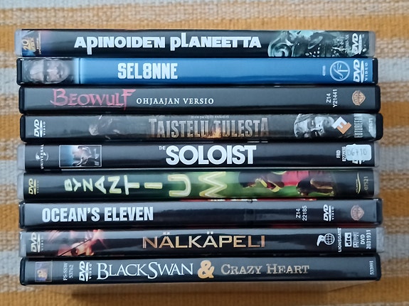 9 kpl DVD-elokuvia