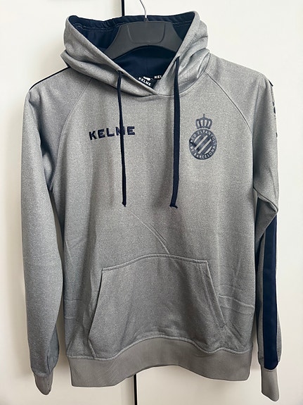 Kelme RCD Espanyol huppari S harmaa polyesteri