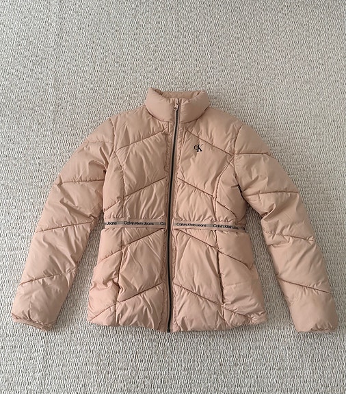 Calvin Klein Jeans untuvatakki beige unisex koko 164-170