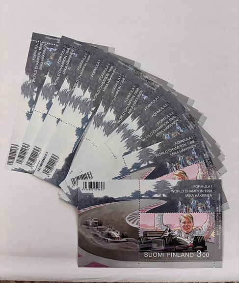 Mika Häkkinen postimerkkiarkit