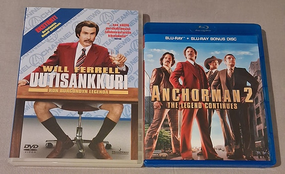 Anchorman – Uutisankkuri ja Anchorman 2 – The Legend Continues