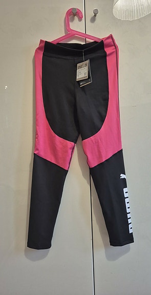 Puma lasten trikoot koko 164 musta–pinkki
