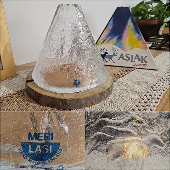 Vintage design lasikota kynttilä sisustus lasi