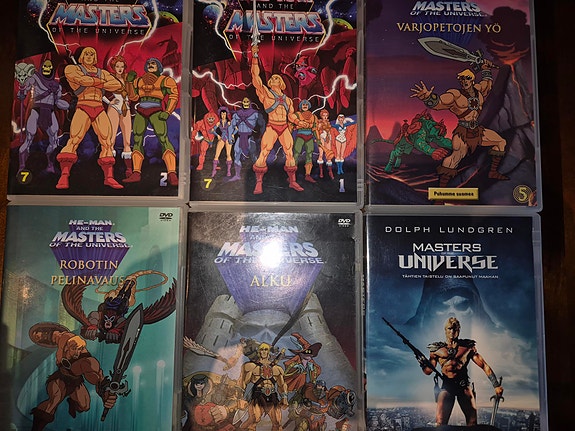 Masters of the Universe He-Man DVD-elokuvat ja -sarjat kokoelma