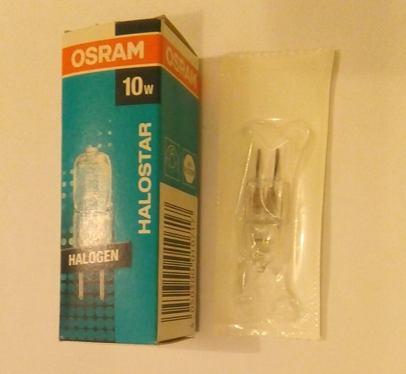 5 kappaletta Osram 64415 Halostar Standard 10W 12V G4 Clear