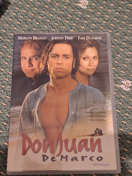 Myydään Don Juan De Marco dvd elokuva