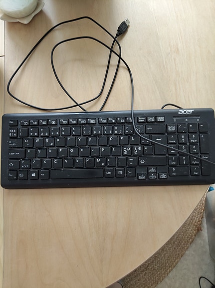 Acer näppäimistö langallinen musta