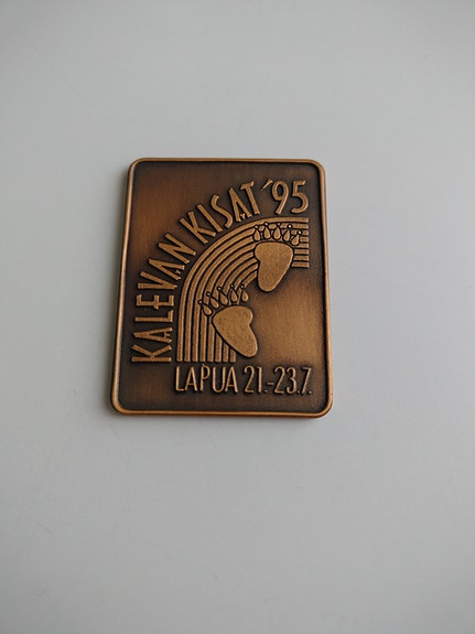 Kalevan kisat 1995 Lapua muistomitali metallia
