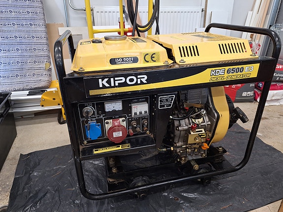 Kipor KDE 6500 E3, 3-vaihegeneraattori Diesel
