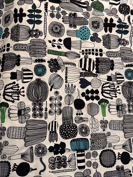 Marimekko Puutarhurin parhaat -kangas 165 x 245 cm