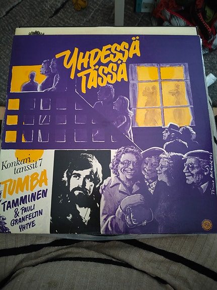 Tumba Tamminen Pauli Granfeltin yhtye Konkaritanssit 7 Yhdessä tässä vinyylilevy