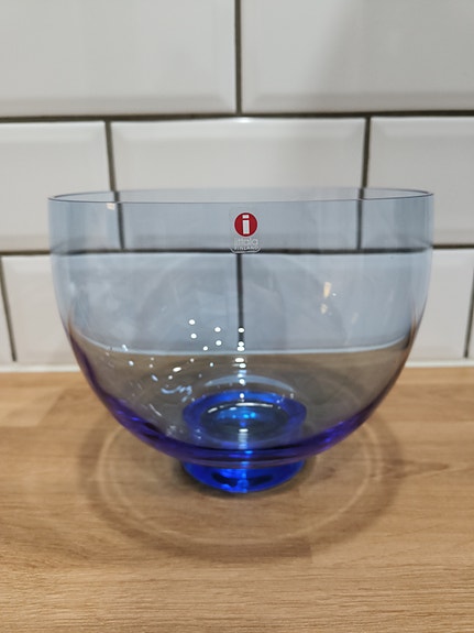Iittala Rondo sininen lasimalja