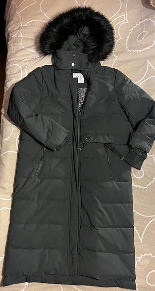 EDC pitkä naisten takki XL musta