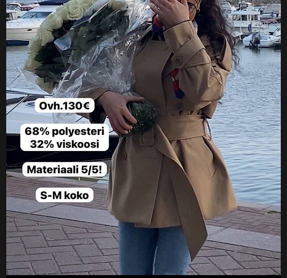 Khujo elina lyhyt trenssi S-M