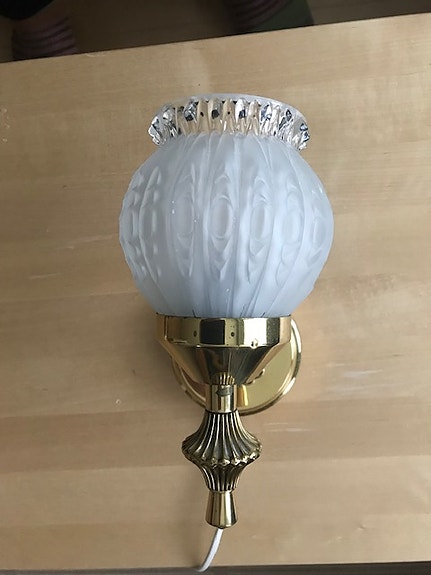 Vintage messinkinen seinävalaisin