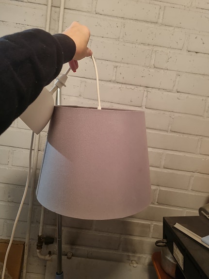 ikea harmaa lamppu
