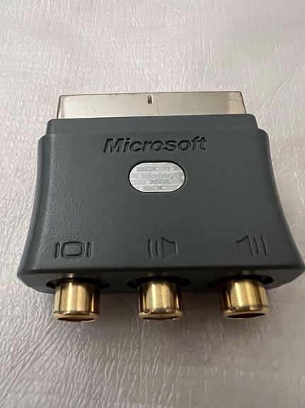 SCART RCA TV Liitin / Adapteri Harmaa Xbox 360 Microsoft