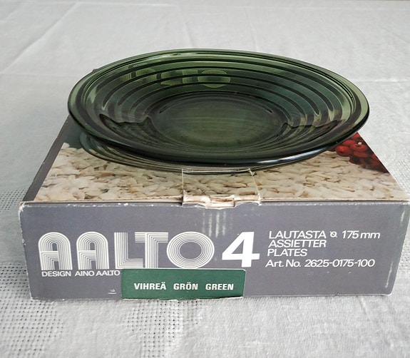 Aino Aalto pullalautasia Riihimäen lasi
