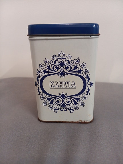 Vanha Kahvi -peltipurkki