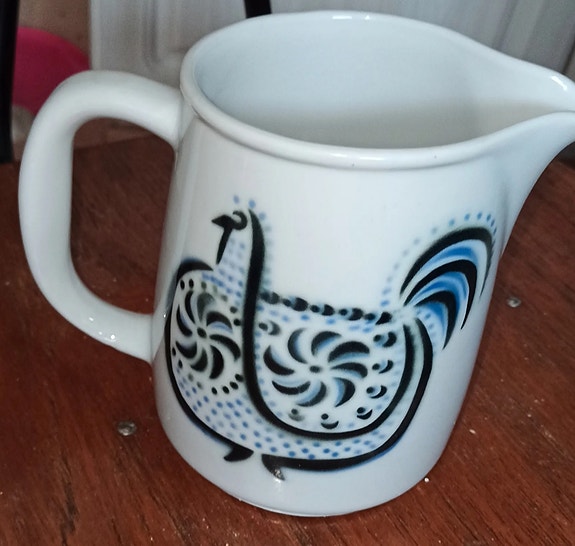 Arabia Birger Kaipiainen kukkokannu, 1960