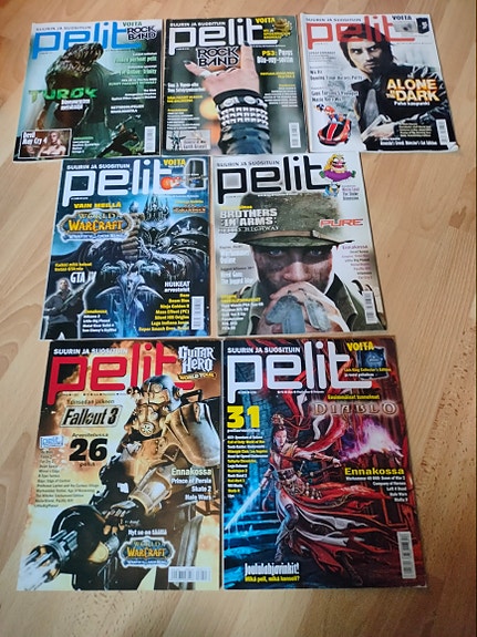 Pelit lehti 2008 7 nroa 2, 3, 5, 6-7, 10, 11, 12